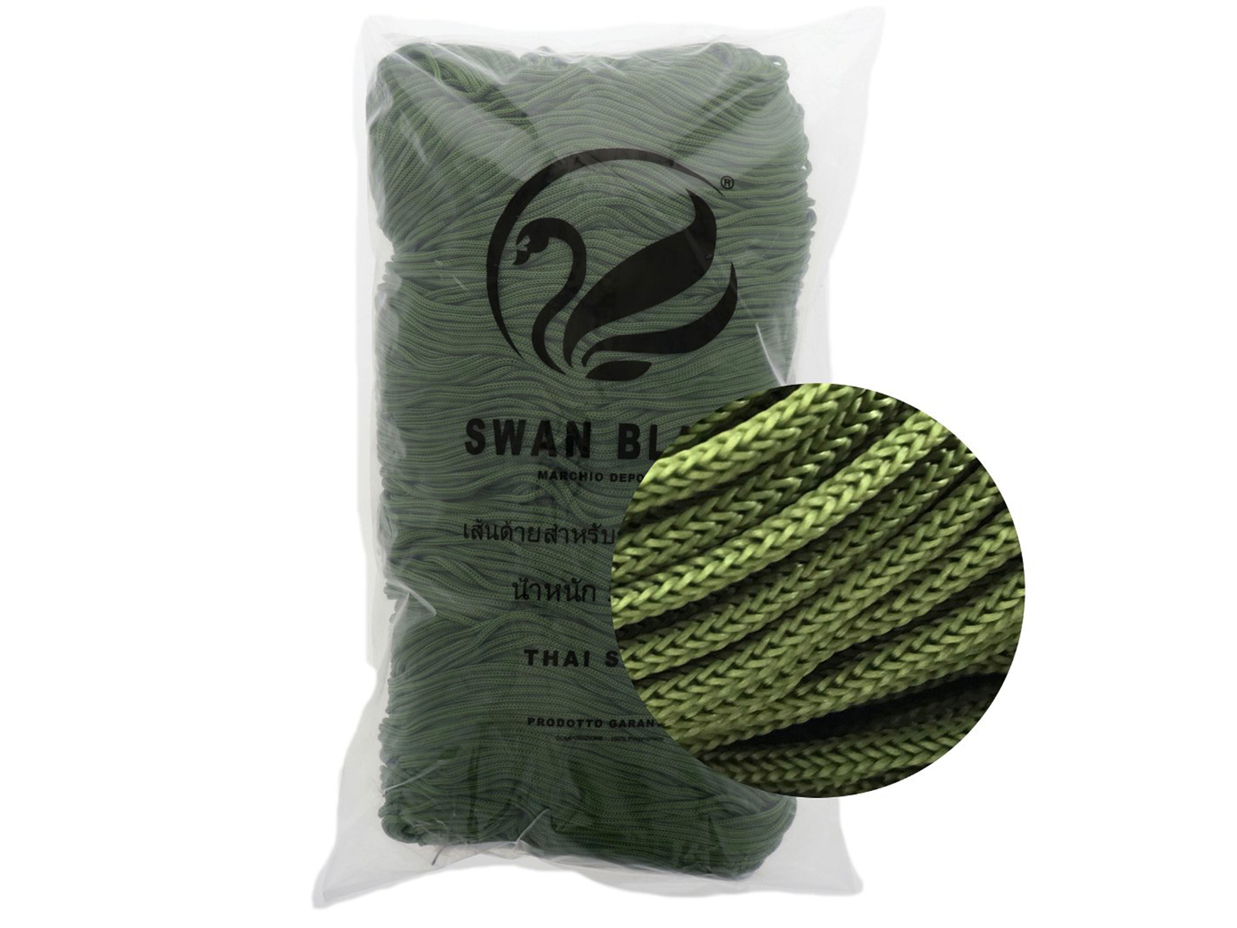 Cordino Swan Black – Cordoncino 100% Polipropilene per Borse Handmade