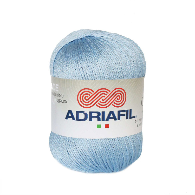 Gomitolo di filato in cotone egiziano mercerizzato per maglia e uncinetto, brillante e resistente.