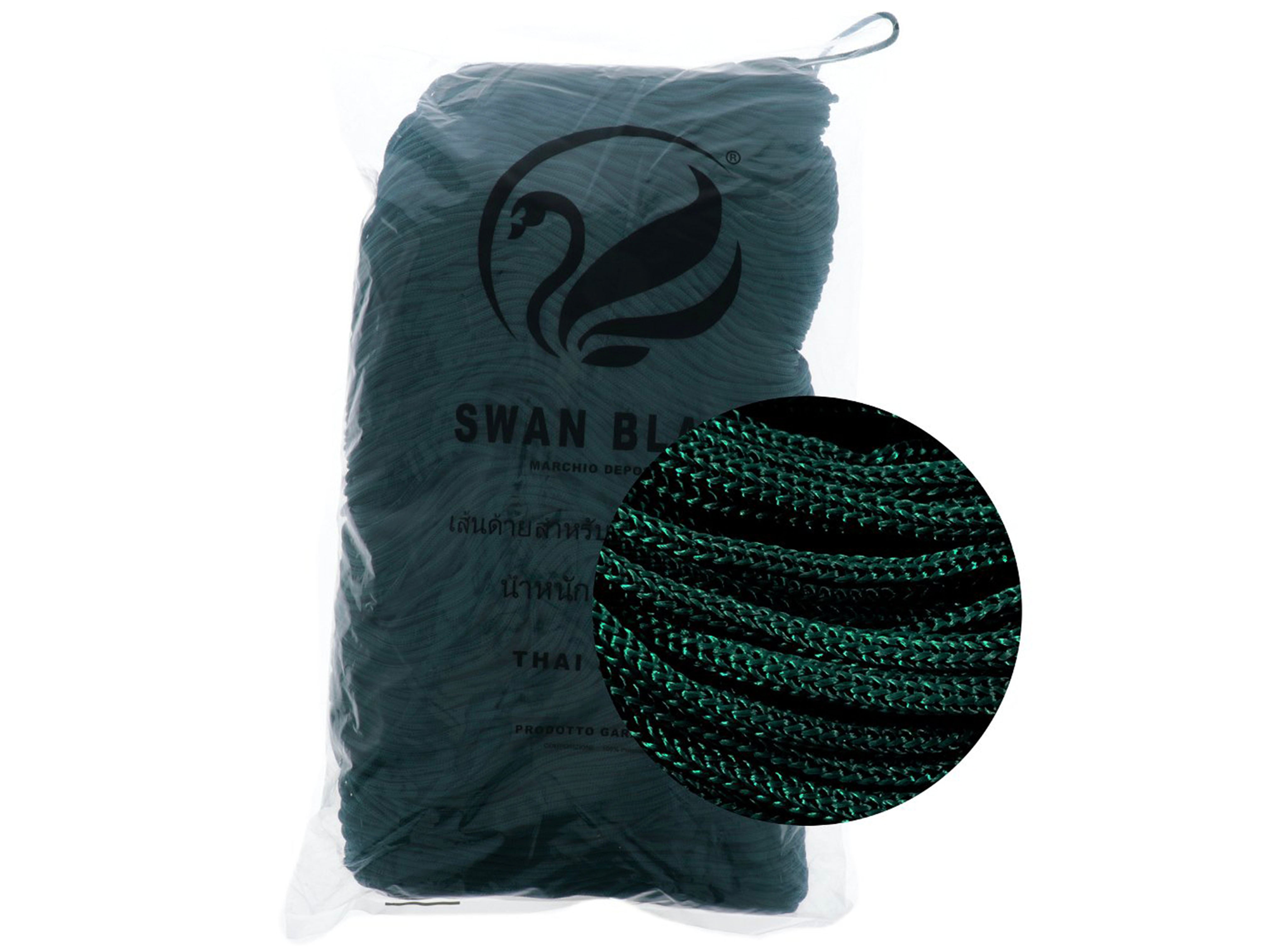 Cordino Swan Black – Cordoncino 100% Polipropilene per Borse Handmade