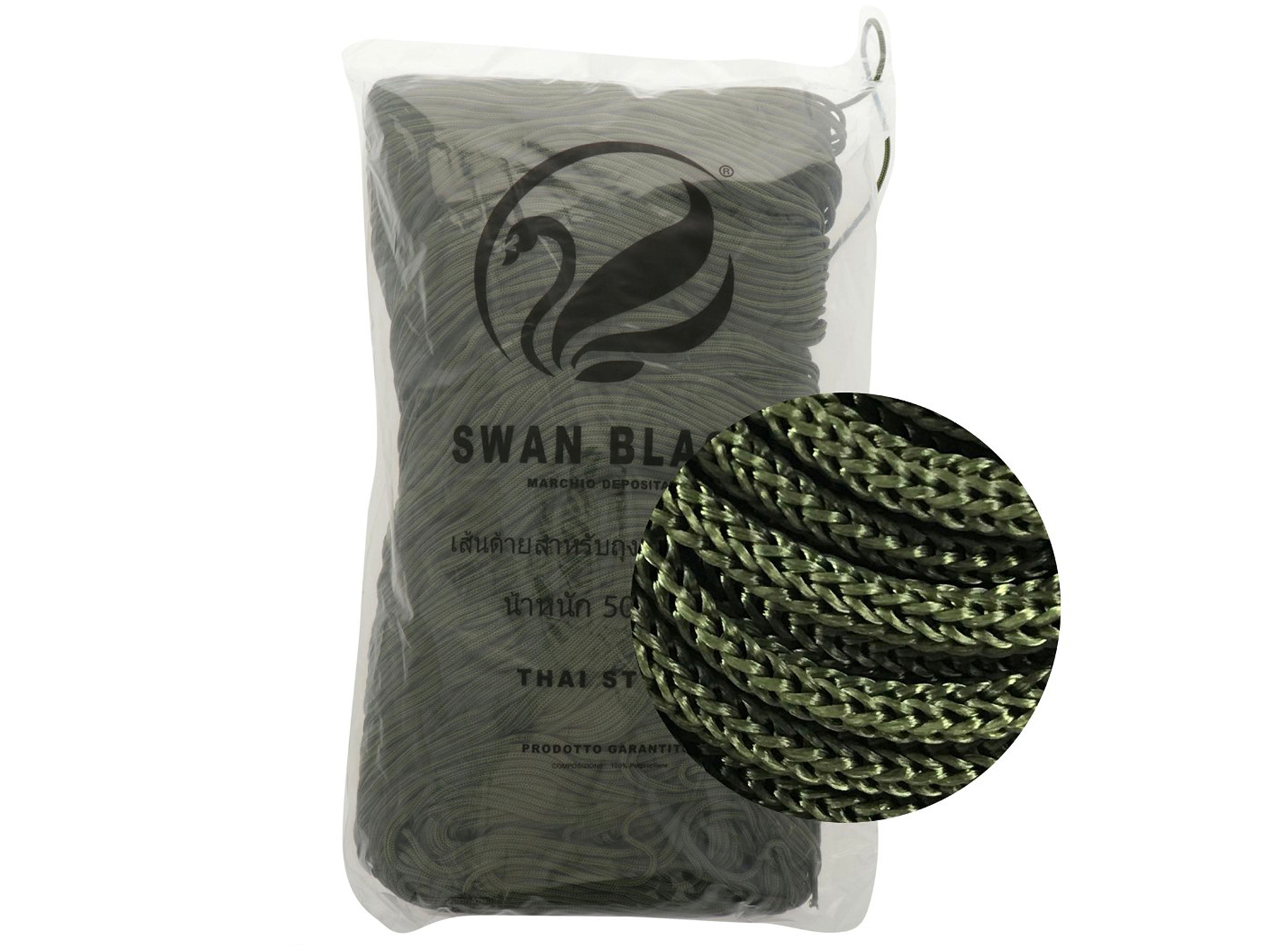 Cordino Swan Black – Cordoncino 100% Polipropilene per Borse Handmade