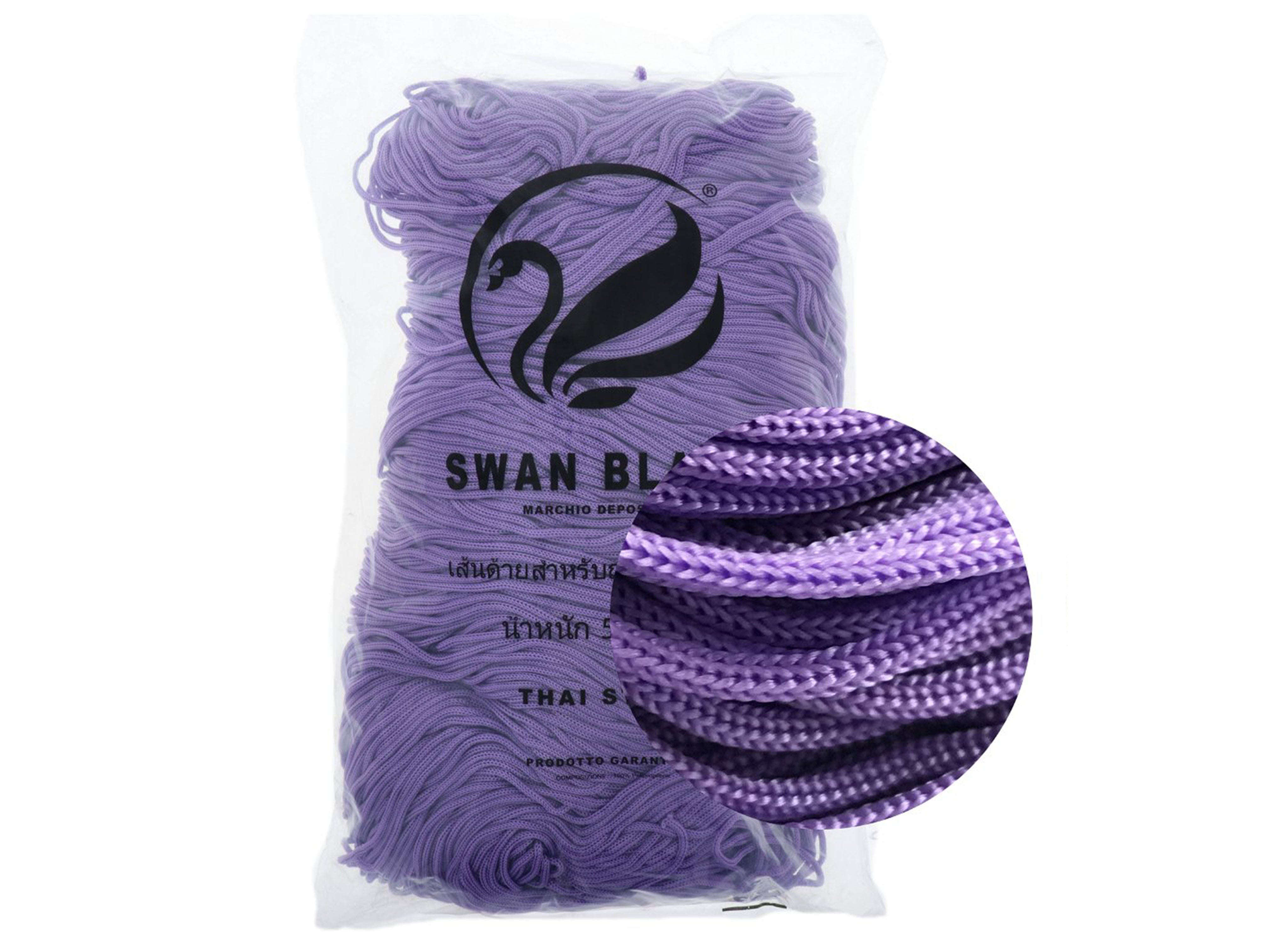 Cordino Swan Black – Cordoncino 100% Polipropilene per Borse Handmade