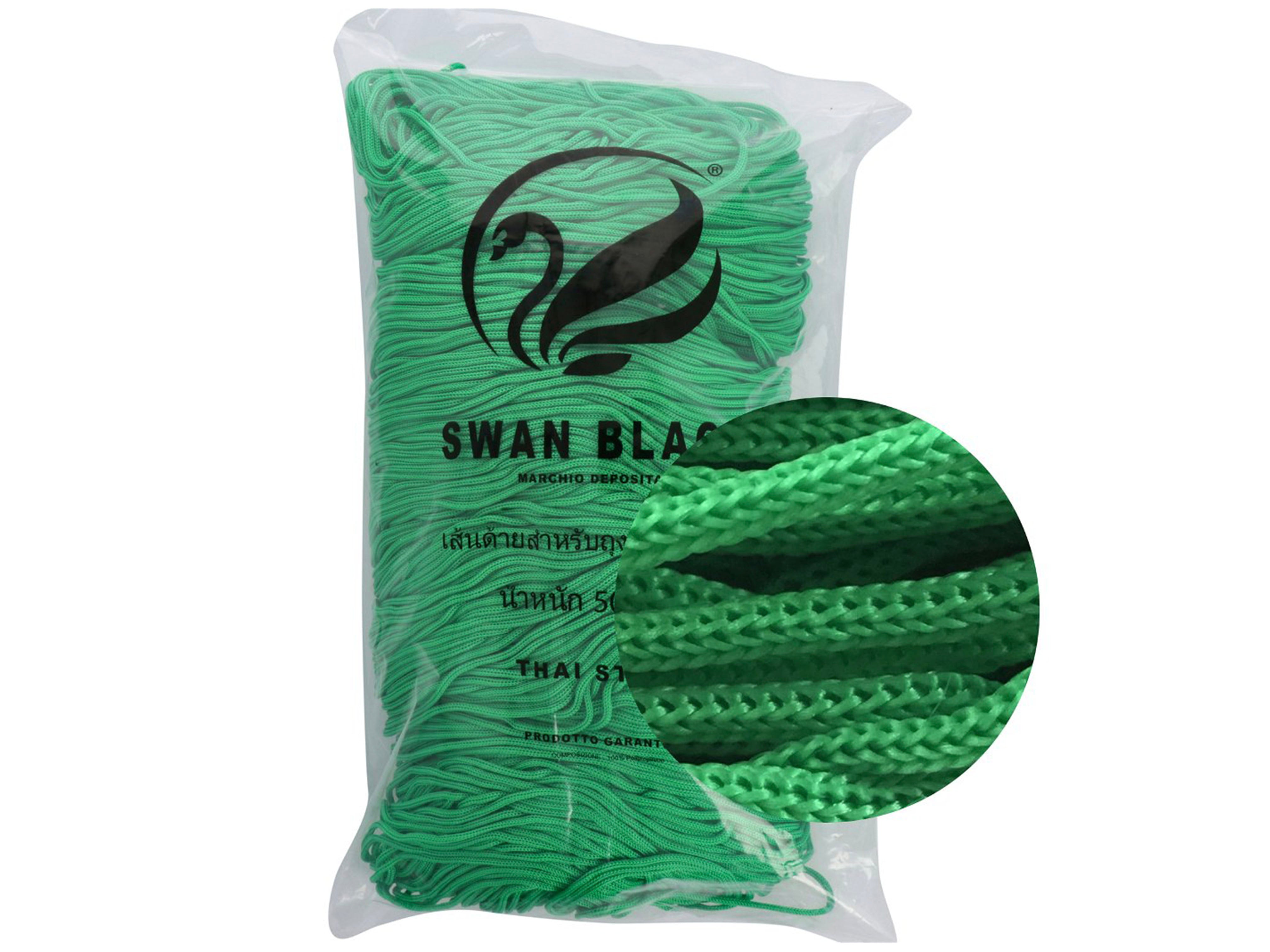 Cordino Swan Black – Cordoncino 100% Polipropilene per Borse Handmade