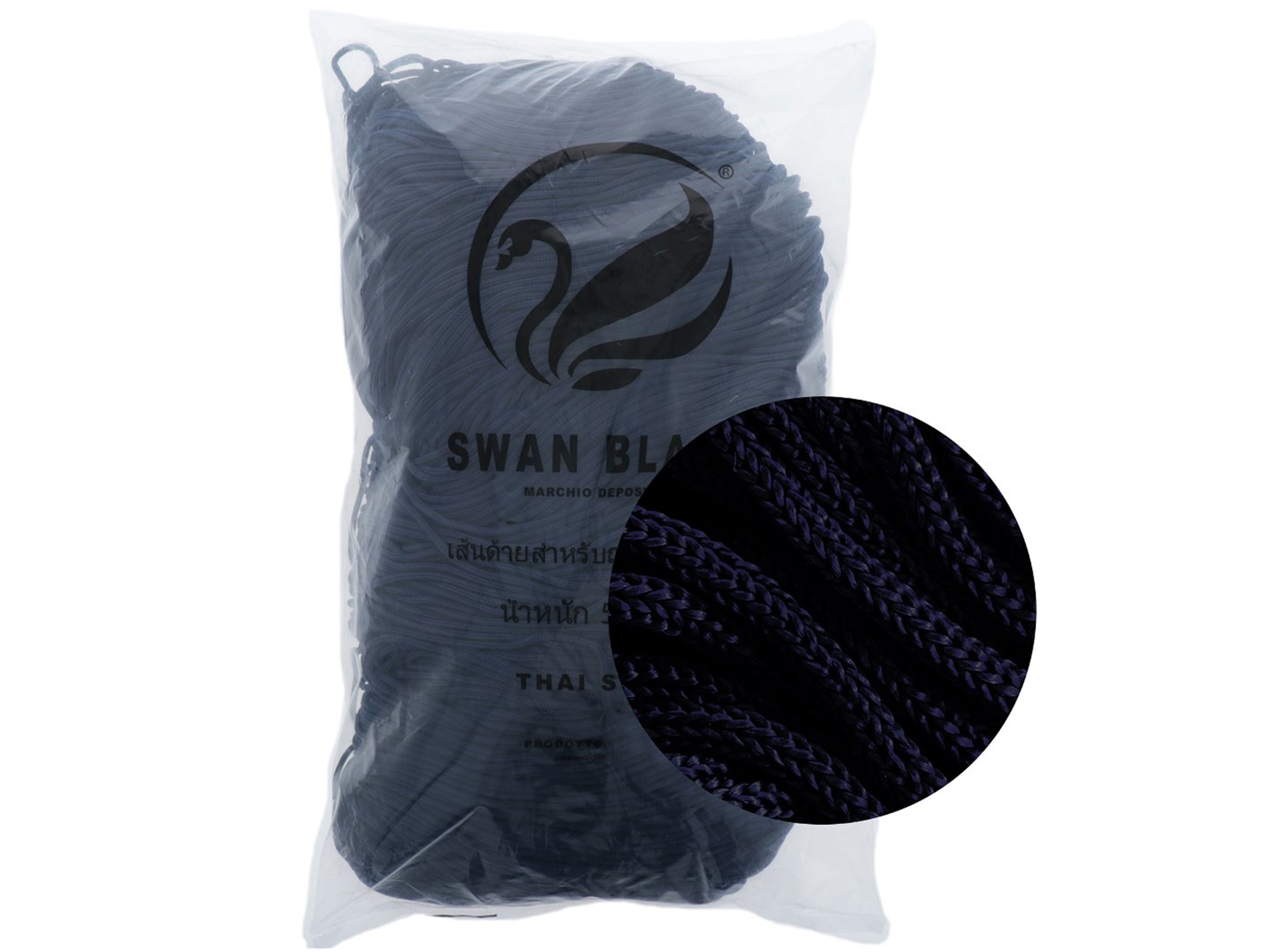 Cordino Swan Black – Cordoncino 100% Polipropilene per Borse Handmade