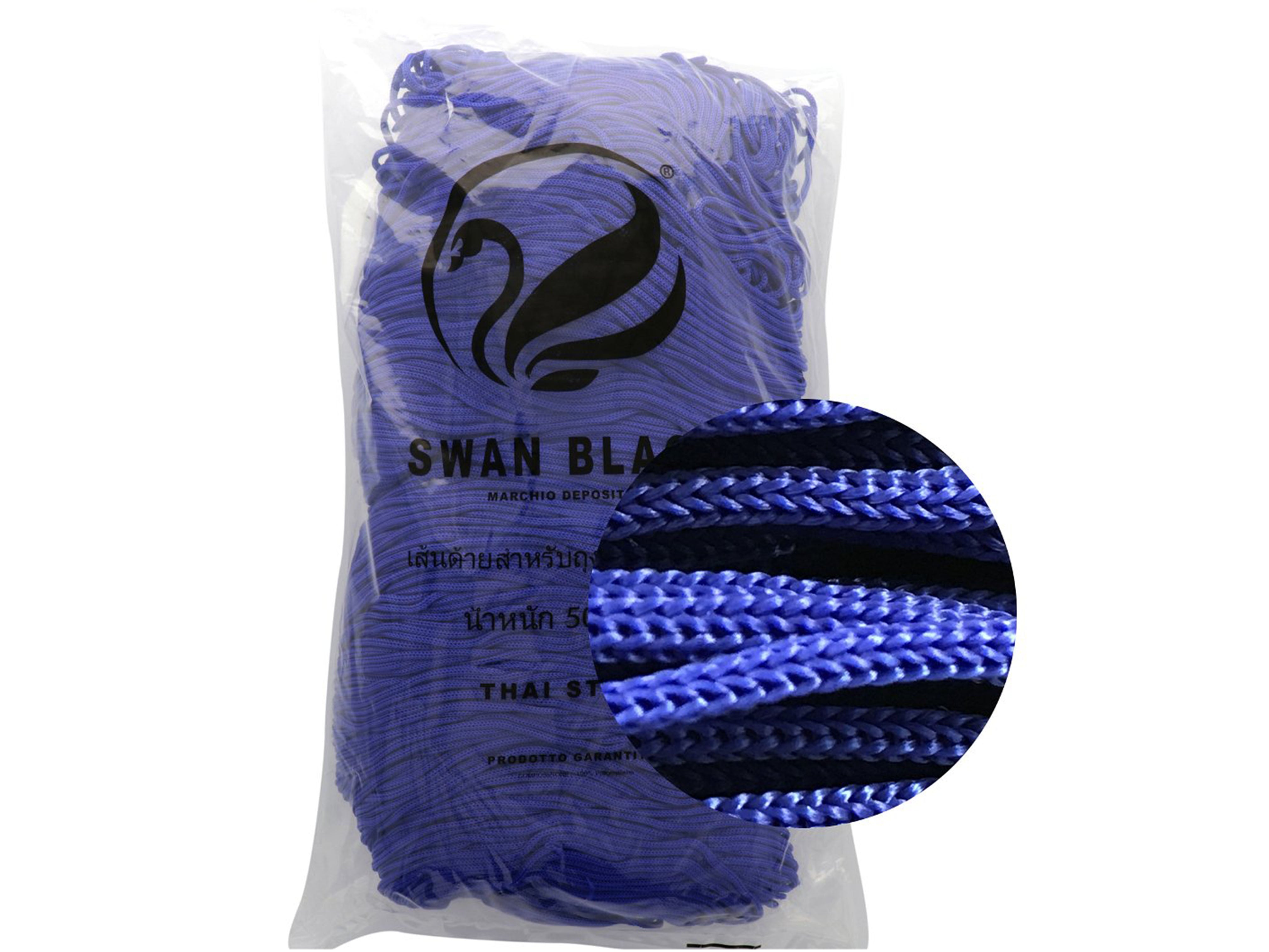 Cordino Swan Black – Cordoncino 100% Polipropilene per Borse Handmade