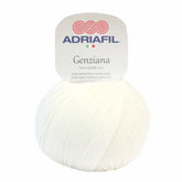 Filato per coperta con cuori in lana merino extrafine, bianco avorio, morbido e dalla finitura uniforme