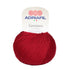 Gomitolo di lana merino extrafine Adriafil Genziana rosso scuro, tinta unita e dalla trama ritorta uniforme.